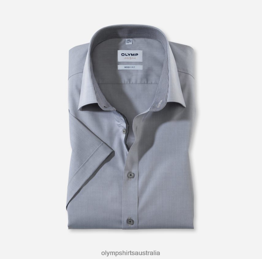 Clothing AU OLYMP Level Five Body Fit, Business Shirt, New York Kent, Medium Grey T8882J472