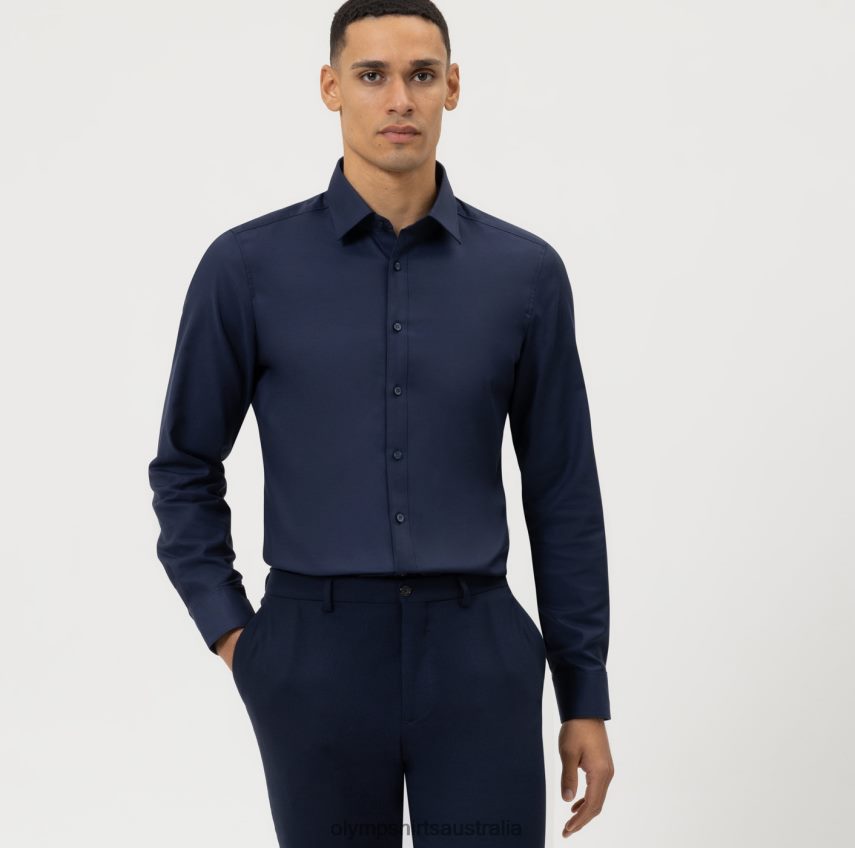 Clothing AU OLYMP Level Five Body Fit, Business Shirt, New York Kent, Midnight Blue T8882J495