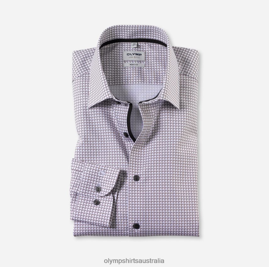 Clothing AU OLYMP Level Five Body Fit, Business Shirt, New York Kent, Natural T8882J507