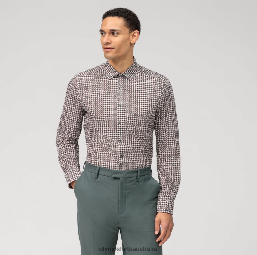 Clothing AU OLYMP Level Five Body Fit, Business Shirt, New York Kent, Olive T8882J479