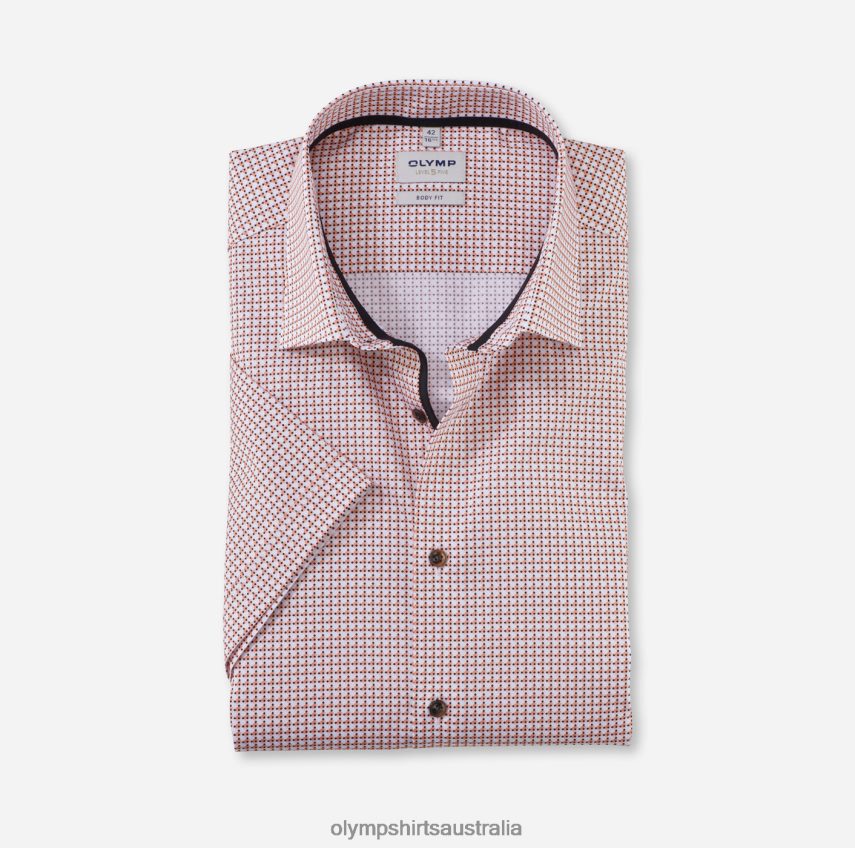 Clothing AU OLYMP Level Five Body Fit, Business Shirt, New York Kent, Orange T8882J637