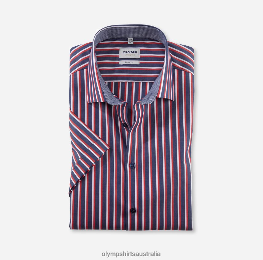 Clothing AU OLYMP Level Five Body Fit, Business Shirt, New York Kent, Red T8882J661