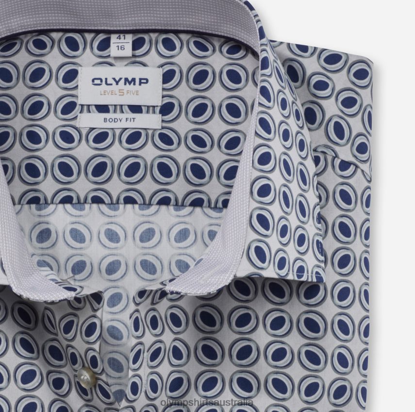 Clothing AU OLYMP Level Five Body Fit, Business Shirt, New York Kent, Taupe T8882J741