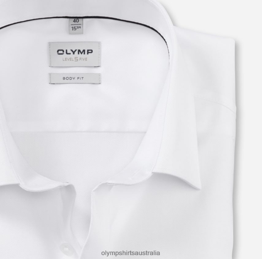 Clothing AU OLYMP Level Five Body Fit, Business Shirt, New York Kent, White T8882J430