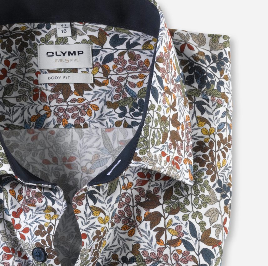 Clothing AU OLYMP Level Five Body Fit, Business Shirt, New York Kent, White T8882J771