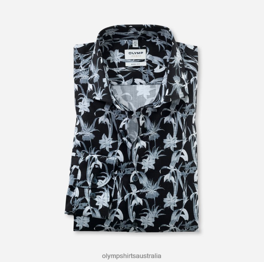 Clothing AU OLYMP Level Five Body Fit, Business Shirt, Royal Kent, Marine T8882J406