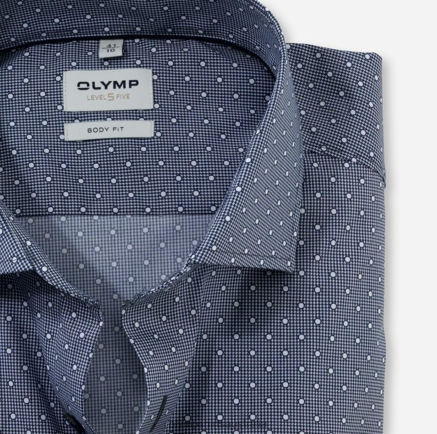 Clothing AU OLYMP Level Five Body Fit, Business Shirt, Royal Kent, Marine T8882J498