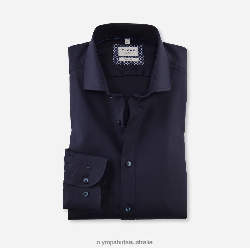 Clothing AU OLYMP Level Five Body Fit, Business Shirt, Royal Kent, Midnight Blue T8882J510