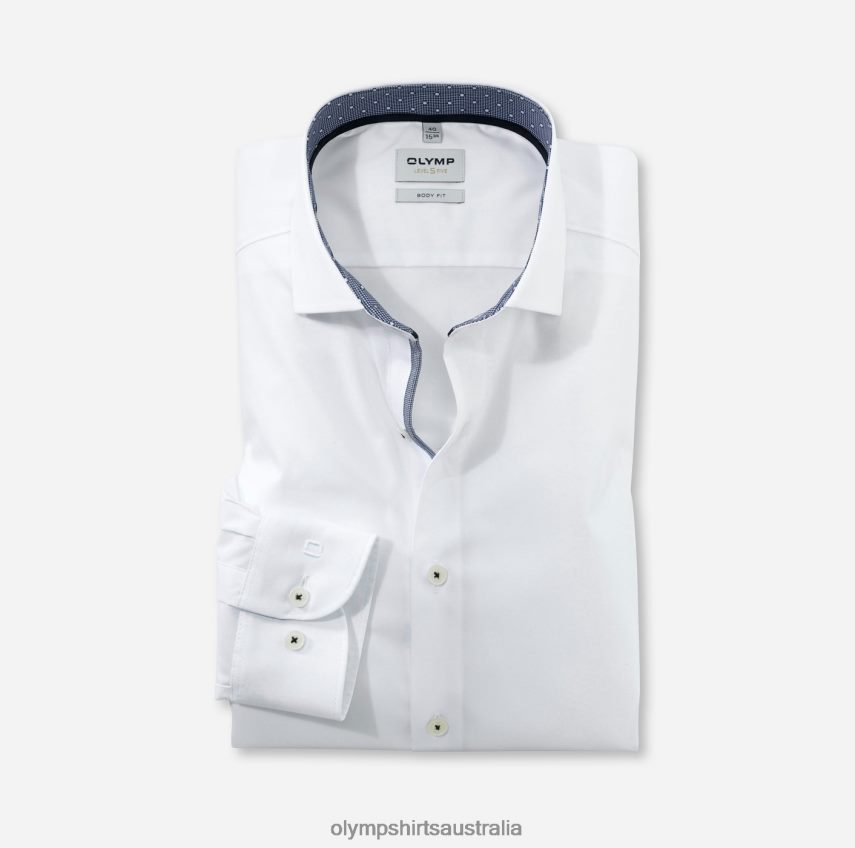 Clothing AU OLYMP Level Five Body Fit, Business Shirt, Royal Kent, White T8882J382
