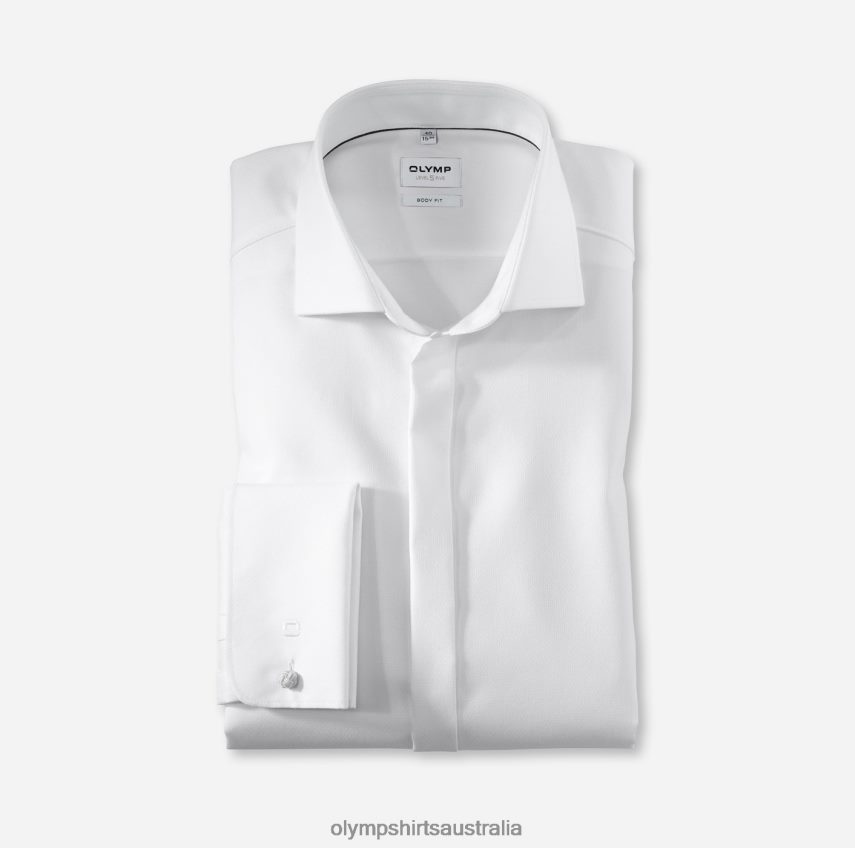 Clothing AU OLYMP Level Five Body Fit, Business Shirt, Royal Kent, White T8882J432