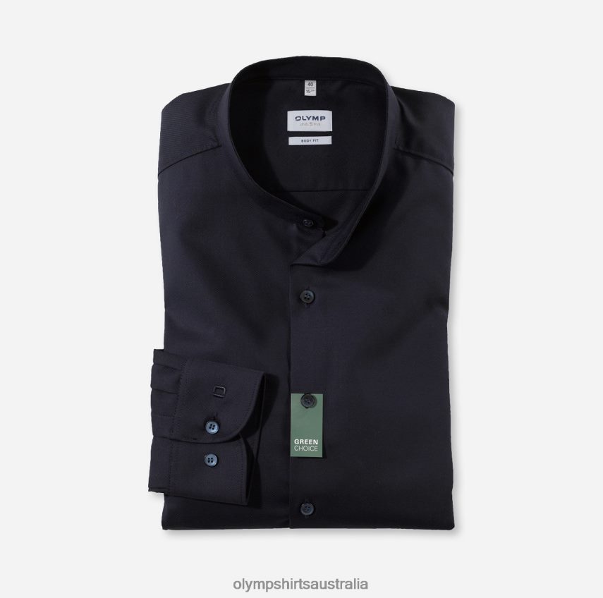 Clothing AU OLYMP Level Five Body Fit, Business Shirt, Stand-Up Collar, Midnight Blue T8882J402