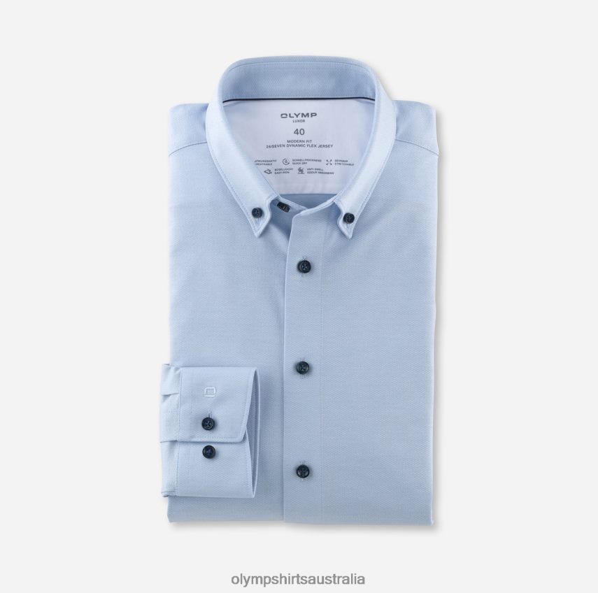 Clothing AU OLYMP Luxor 24/Seven Modern Fit, Business Shirt, Button-Down, Bleu T8882J1327