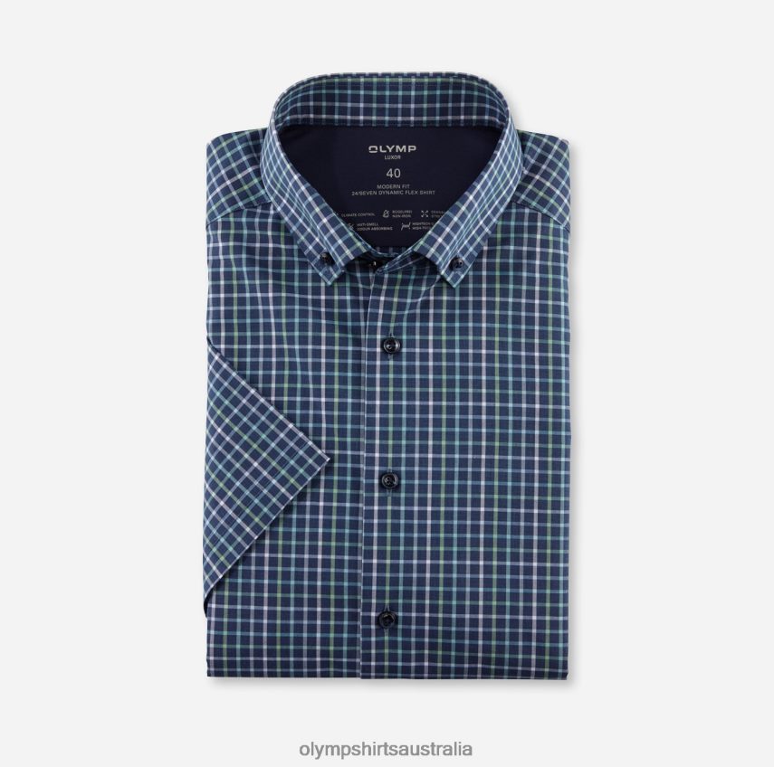 Clothing AU OLYMP Luxor 24/Seven Modern Fit, Business Shirt, Button-Down, Light Green T8882J1148