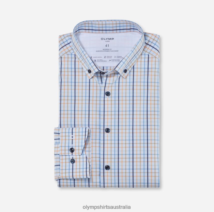 Clothing AU OLYMP Luxor 24/Seven Modern Fit, Business Shirt, Button-Down, Mandarin T8882J1167