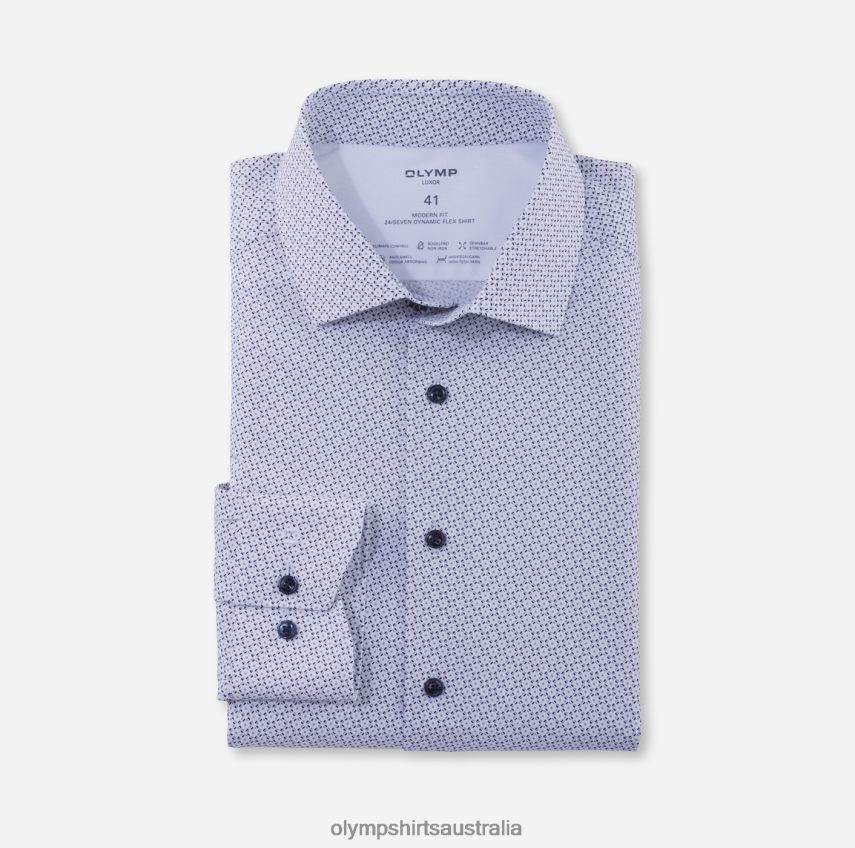 Clothing AU OLYMP Luxor 24/Seven Modern Fit, Business Shirt, Global Kent, Taupe T8882J1164