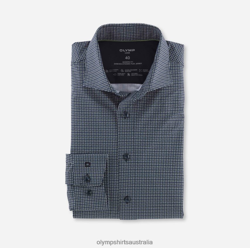 Clothing AU OLYMP Luxor 24/Seven Modern Fit, Business Shirt, Kent, Lime Green T8882J982