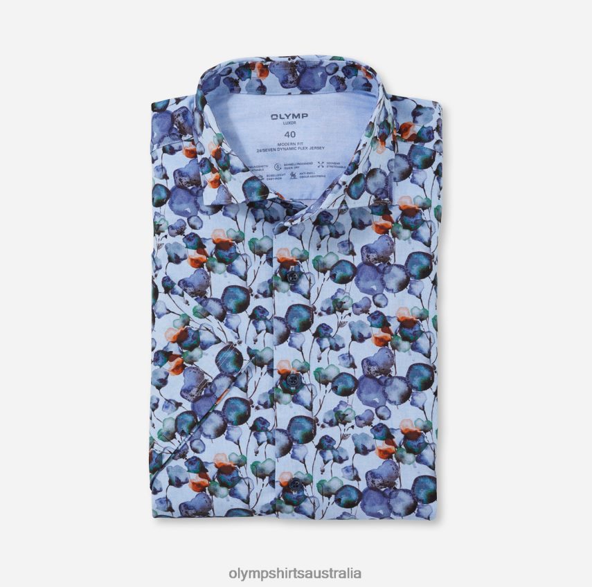 Clothing AU OLYMP Luxor 24/Seven Modern Fit, Business Shirt, Kent, Mandarin T8882J1165