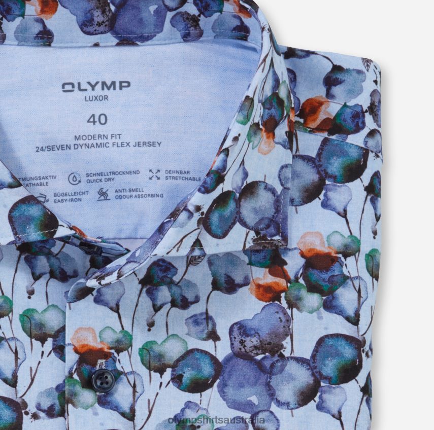 Clothing AU OLYMP Luxor 24/Seven Modern Fit, Business Shirt, Kent, Mandarin T8882J1165