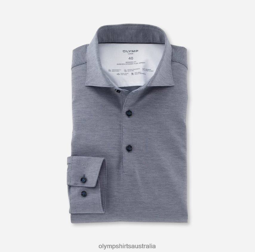 Clothing AU OLYMP Luxor 24/Seven Modern Fit, Business Shirt, Kent, Marine T8882J1143