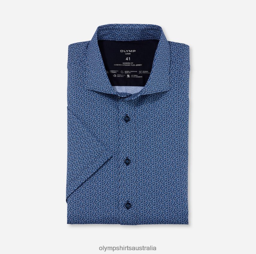 Clothing AU OLYMP Luxor 24/Seven Modern Fit, Business Shirt, Kent, Marine T8882J1169