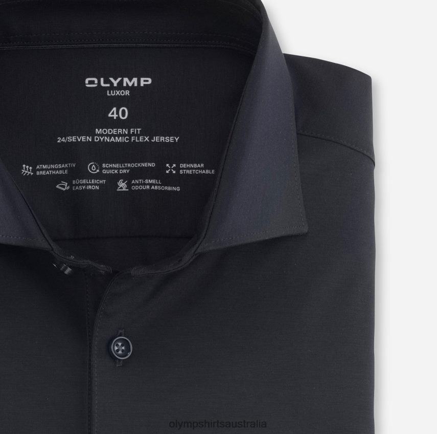 Clothing AU OLYMP Luxor 24/Seven Modern Fit, Business Shirt, Kent, Marine T8882J1336