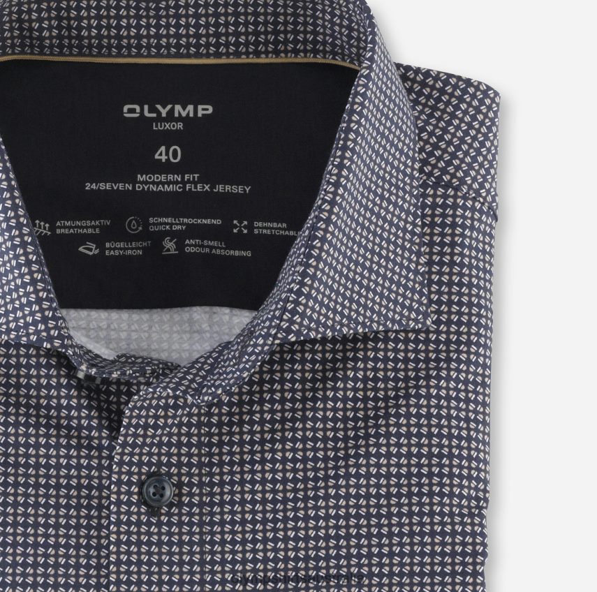 Clothing AU OLYMP Luxor 24/Seven Modern Fit, Business Shirt, Kent, Natural T8882J1098