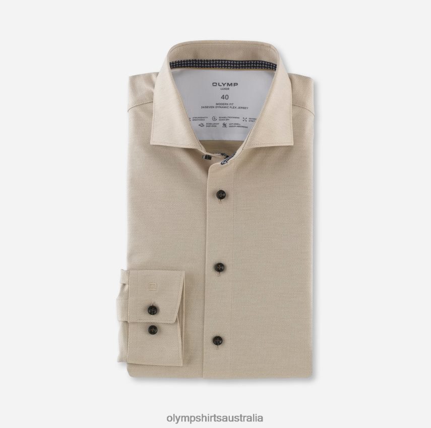 Clothing AU OLYMP Luxor 24/Seven Modern Fit, Business Shirt, Kent, Natural T8882J1100