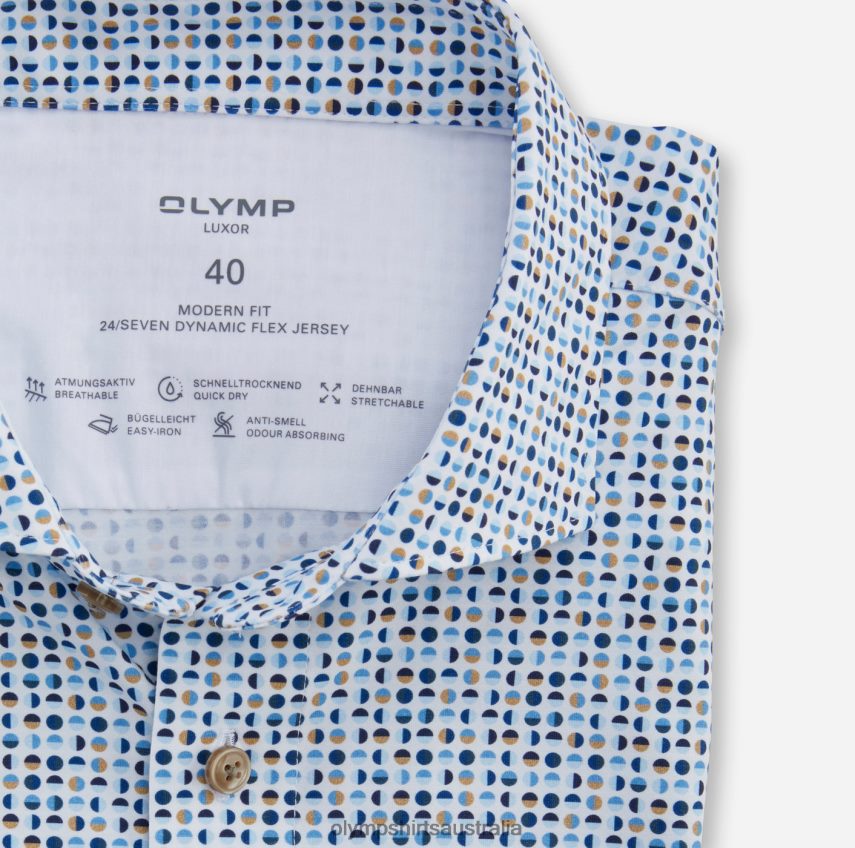 Clothing AU OLYMP Luxor 24/Seven Modern Fit, Business Shirt, Kent, Natural T8882J1126