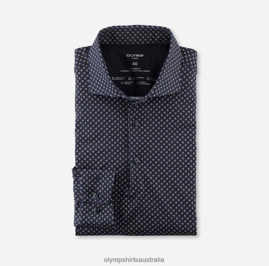 Clothing AU OLYMP Luxor 24/Seven Modern Fit, Business Shirt, Kent, Olive T8882J1358