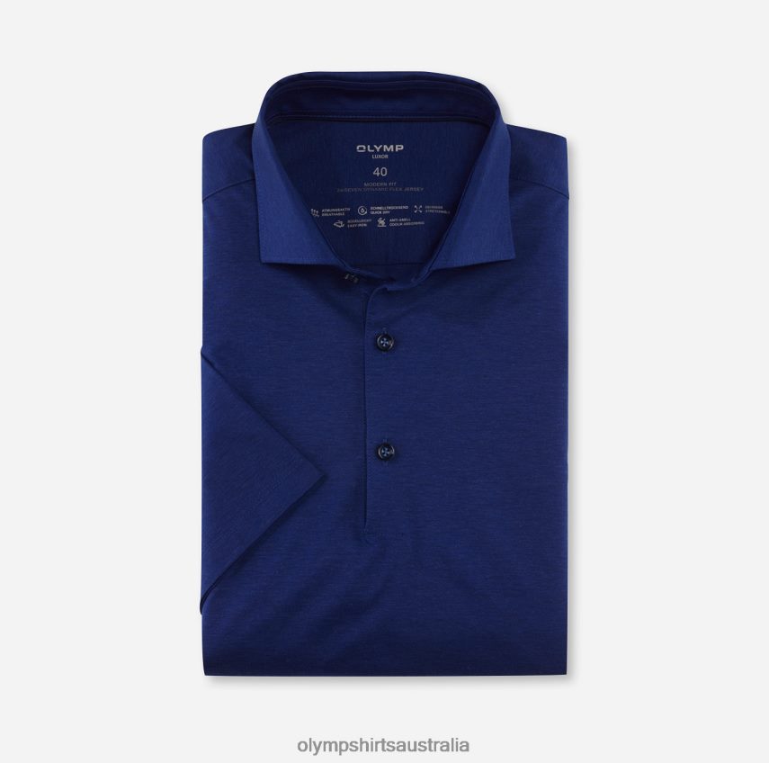 Clothing AU OLYMP Luxor 24/Seven Modern Fit, Business Shirt, Kent, Royal T8882J961