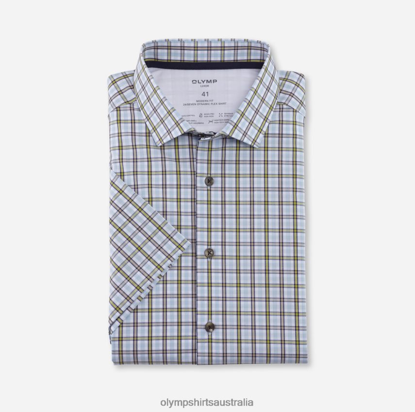 Clothing AU OLYMP Luxor 24/Seven Modern Fit, Business Shirt, Modern Kent, Lime T8882J1052