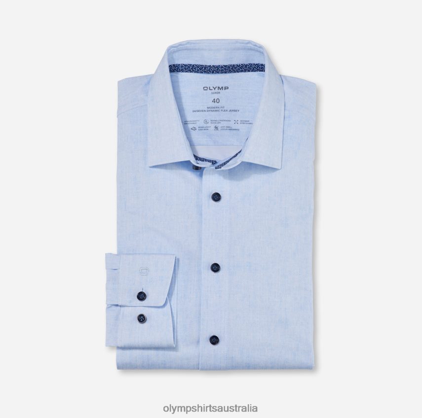 Clothing AU OLYMP Luxor 24/Seven Modern Fit, Business Shirt, New Kent, Bleu T8882J1091