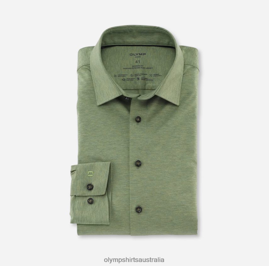 Clothing AU OLYMP Luxor 24/Seven Modern Fit, Business Shirt, New Kent, Crystal Green T8882J1316