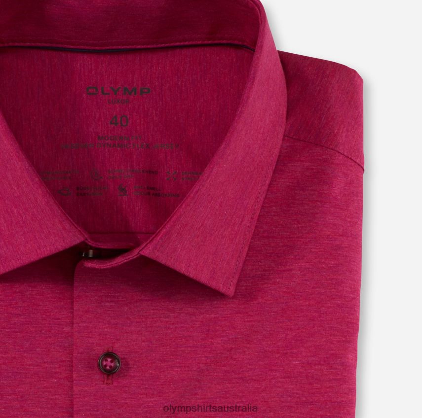 Clothing AU OLYMP Luxor 24/Seven Modern Fit, Business Shirt, New Kent, Fuchsia T8882J1095