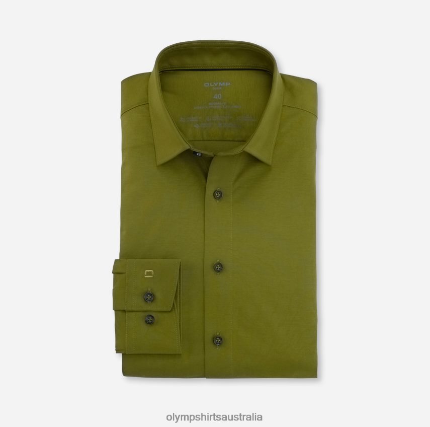 Clothing AU OLYMP Luxor 24/Seven Modern Fit, Business Shirt, New Kent, Khaki T8882J1351