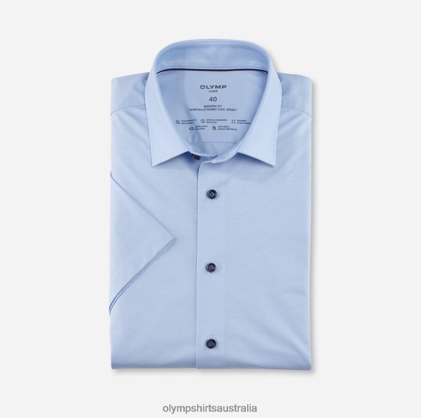 Clothing AU OLYMP Luxor 24/Seven Modern Fit, Business Shirt, New Kent, Light Blue T8882J1001