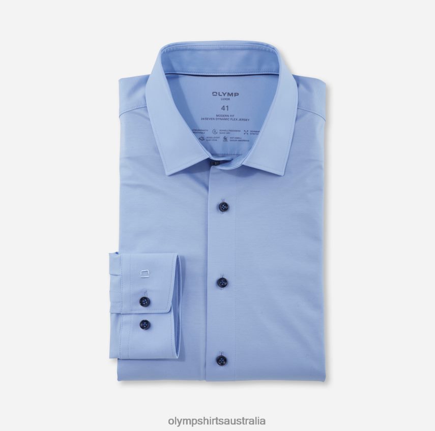Clothing AU OLYMP Luxor 24/Seven Modern Fit, Business Shirt, New Kent, Light Blue T8882J967