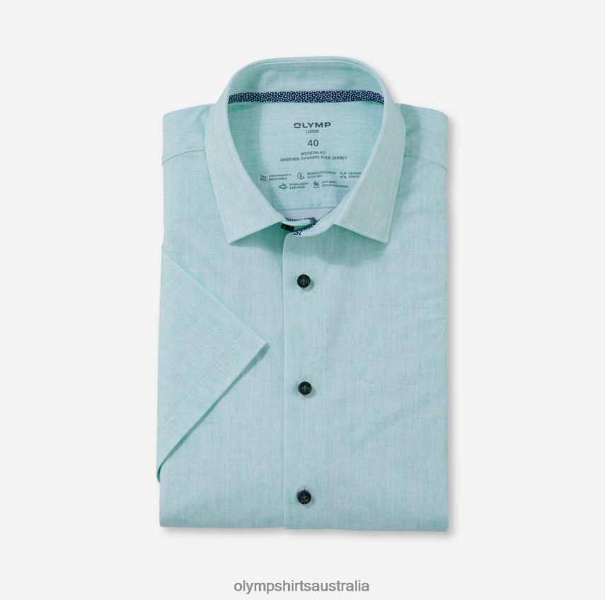 Clothing AU OLYMP Luxor 24/Seven Modern Fit, Business Shirt, New Kent, Light Green T8882J1199