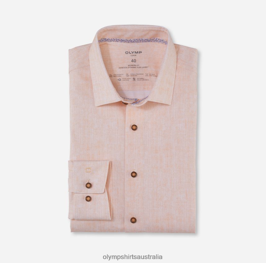 Clothing AU OLYMP Luxor 24/Seven Modern Fit, Business Shirt, New Kent, Mandarin T8882J1160