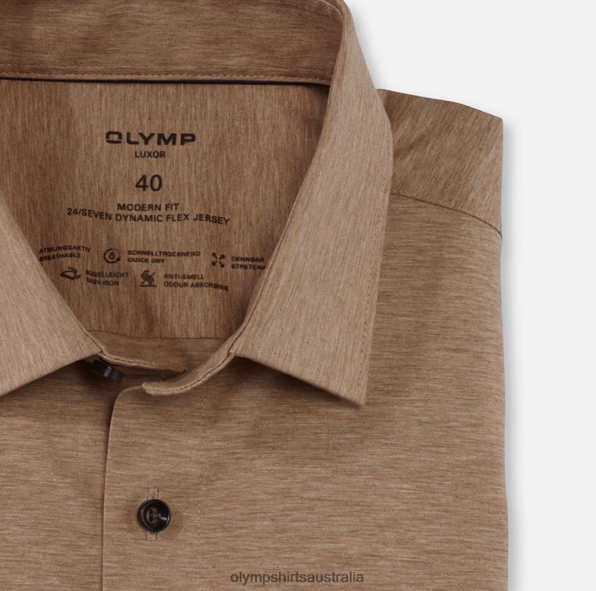 Clothing AU OLYMP Luxor 24/Seven Modern Fit, Business Shirt, New Kent, Natural T8882J1044
