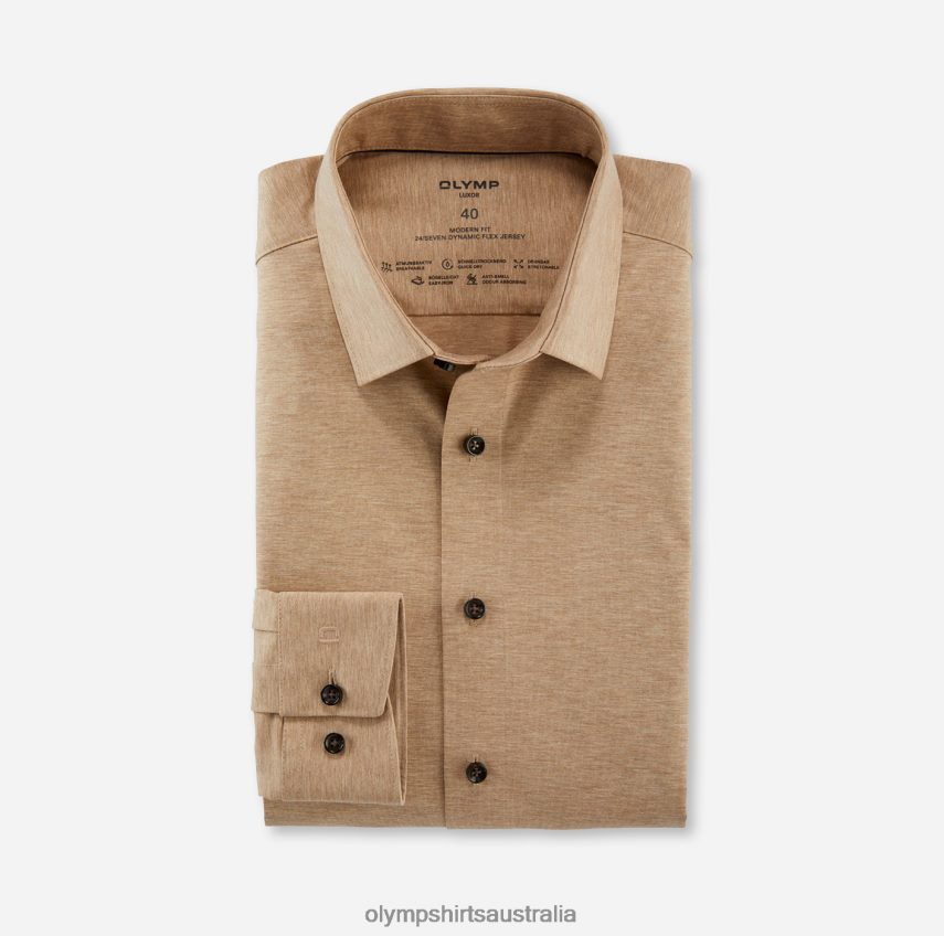 Clothing AU OLYMP Luxor 24/Seven Modern Fit, Business Shirt, New Kent, Natural T8882J1262