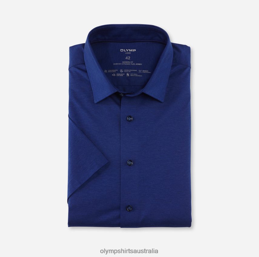 Clothing AU OLYMP Luxor 24/Seven Modern Fit, Business Shirt, New Kent, Royal T8882J1018