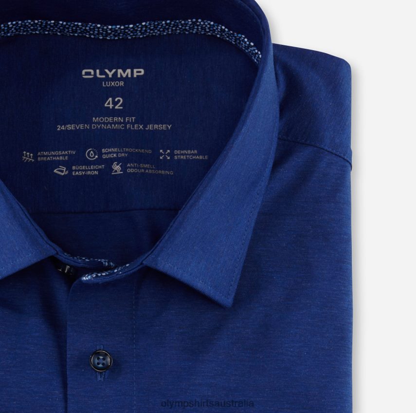 Clothing AU OLYMP Luxor 24/Seven Modern Fit, Business Shirt, New Kent, Royal T8882J1037
