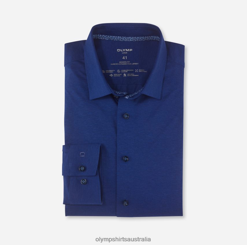 Clothing AU OLYMP Luxor 24/Seven Modern Fit, Business Shirt, New Kent, Royal T8882J1173