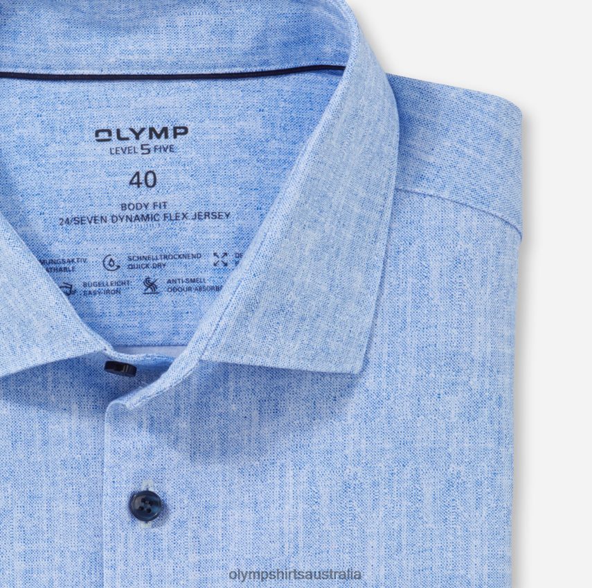 Clothing AU OLYMP Luxor 24/Seven Modern Fit, Business Shirt, New Kent, Royal T8882J1181