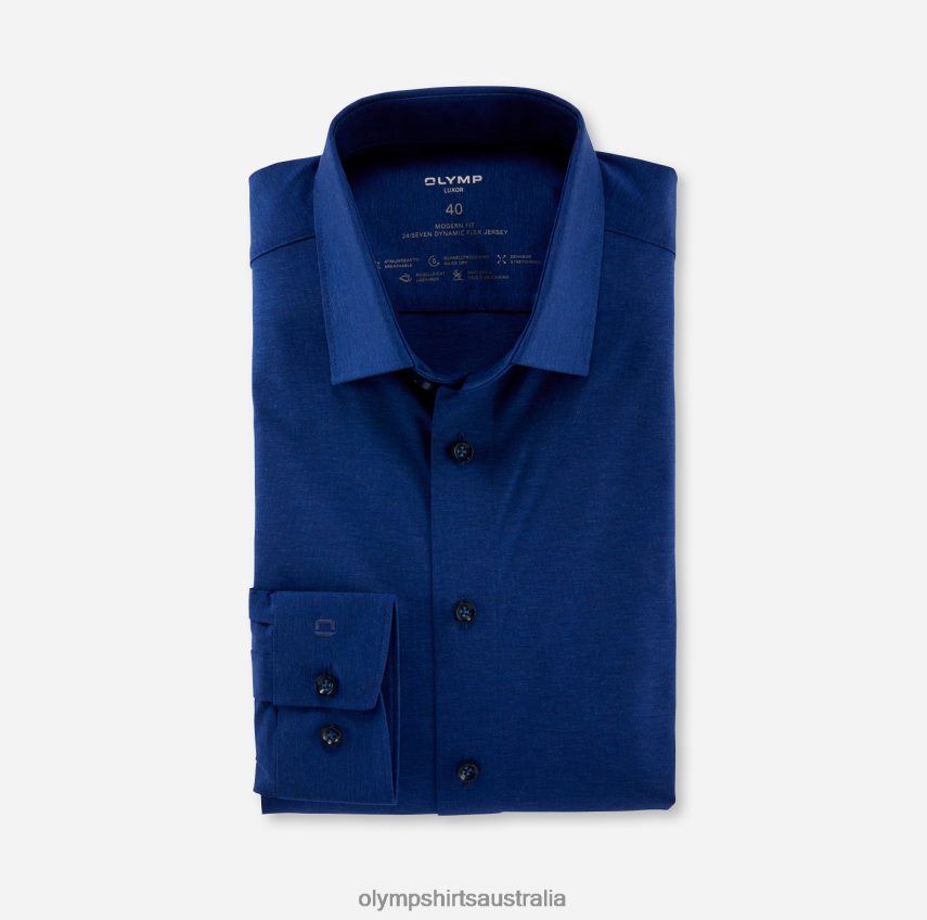 Clothing AU OLYMP Luxor 24/Seven Modern Fit, Business Shirt, New Kent, Royal T8882J1188