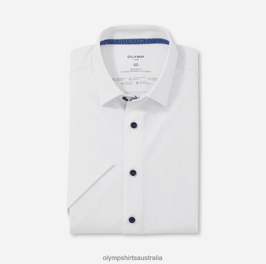 Clothing AU OLYMP Luxor 24/Seven Modern Fit, Business Shirt, New Kent, White T8882J1069