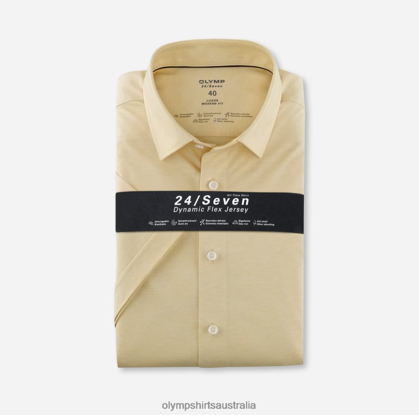 Clothing AU OLYMP Luxor 24/Seven Modern Fit, Business Shirt, New Kent, Yellow T8882J1333