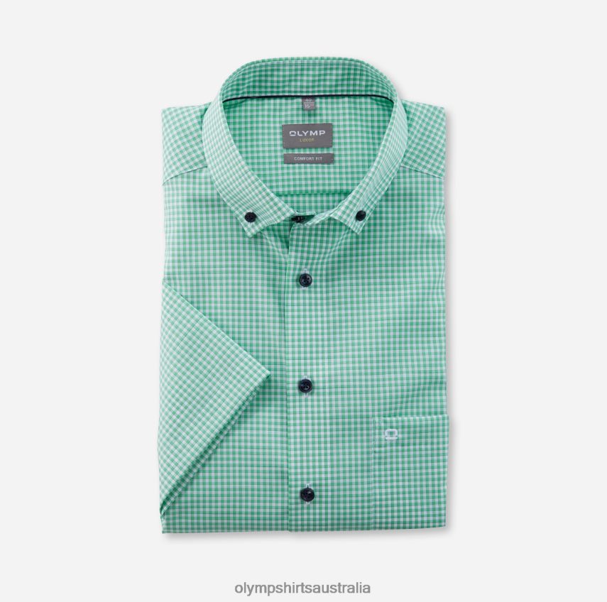 Clothing AU OLYMP Luxor Comfort Fit, Business Shirt, Button-Down, Light Green T8882J1535