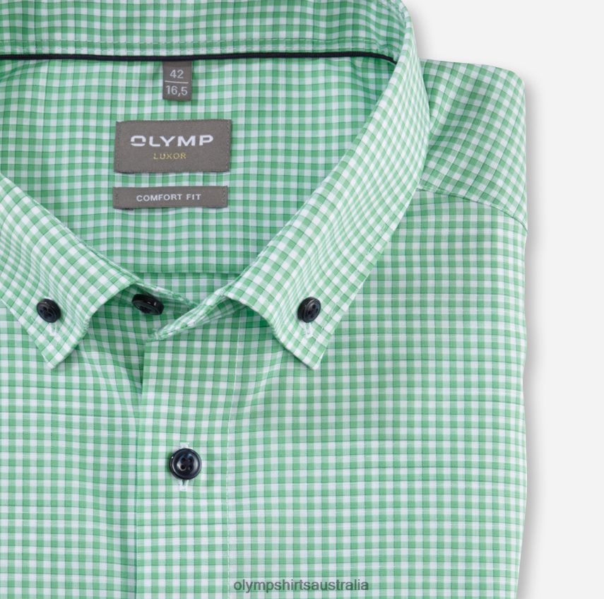 Clothing AU OLYMP Luxor Comfort Fit, Business Shirt, Button-Down, Light Green T8882J1601